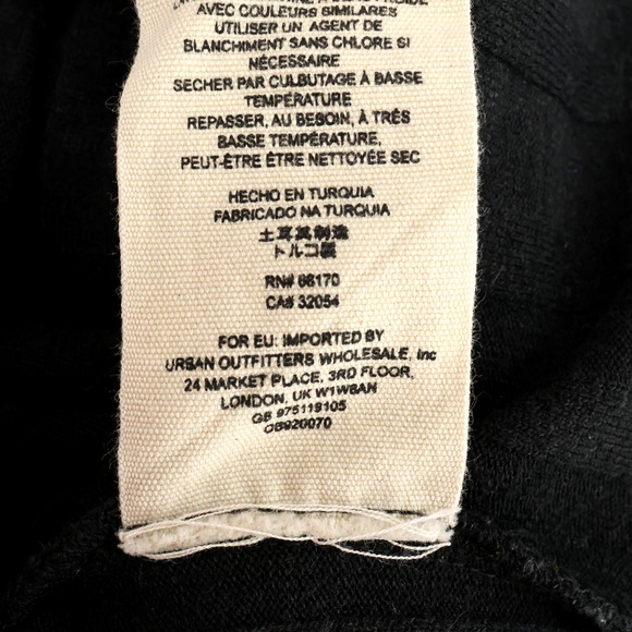 Free People Sweater Womens Medium Black Ribbed Knit Buttons Square Neck Y2K - Picture 13 of 15